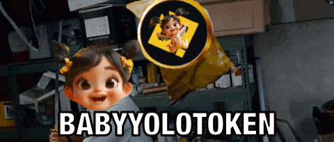 a baby in a diaper with the words babyyolotoken on the bottom