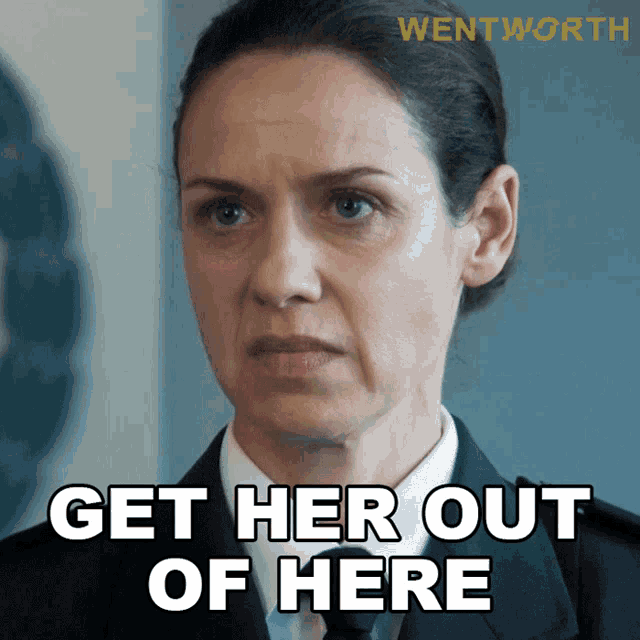an advertisement for wentworth shows a woman in a uniform