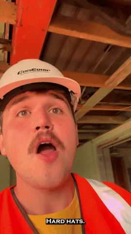 Hard Hat Not For Decoration GIF - Hard Hat Not For Decoration Advice GIFs