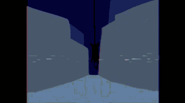 a cartoon character is standing in a dark room with the words free me free me free me