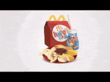 a mcdonald 's happy meal includes french fries and a milkshake