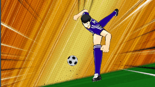 a soccer player in a blue jersey with the number 11 on it