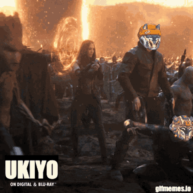 a poster for a movie called ukiyo on digital and blu-ray