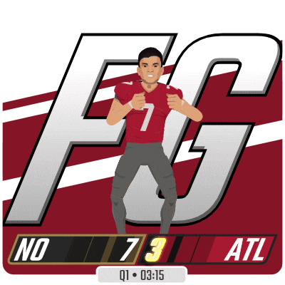 a cartoon illustration of a football player with the number 7 on his jersey