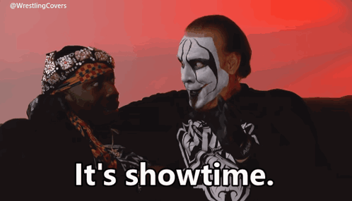 Sting Aew It'S Showtime GIF - Sting Aew It'S Showtime Wrestlingcovers GIFs