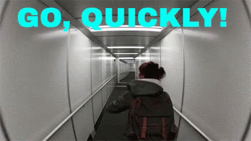 Go, Quickly - Quickly GIF - Quickly Boarding Airplane GIFs