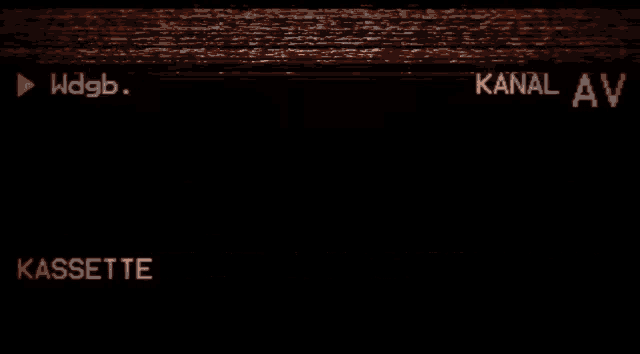 a cassette tape with the words kanal av on the bottom