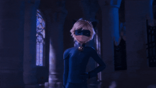 a cartoon character says bonjour in front of a church