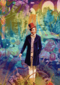 a man in a top hat is holding a key