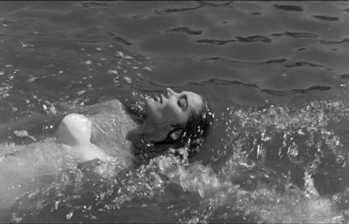 Floating Kay Lawrence GIF - Floating Kay Lawrence Creature From The Black Lagoon GIFs