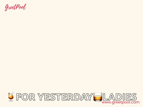 a greeting card says thanks a lot for yesterday ladies