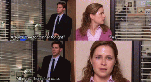 Date Pam Beesley GIF - Date Pam Beesley The Office GIFs