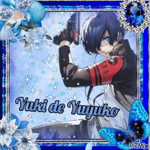 a picture of a boy with the name yuki de yuyuko on it
