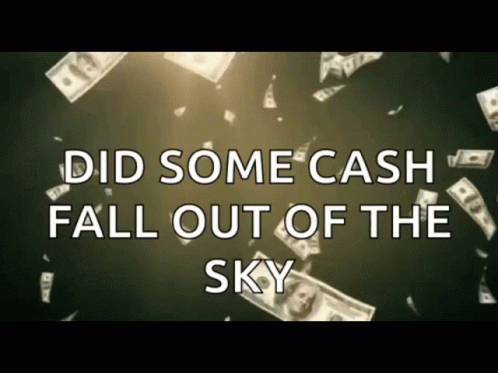 Cash Fall Raining Money GIF