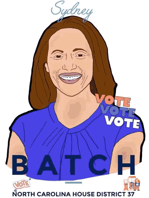 a poster for sydney batch in the north carolina house district