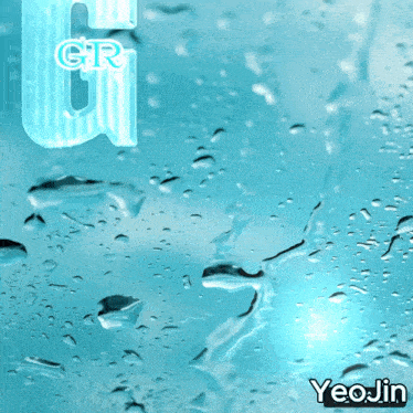 the letter g is on a blue background