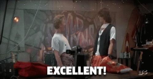 Excellent Bill And Ted GIF - Excellent Bill And Ted Air Guitar GIFs