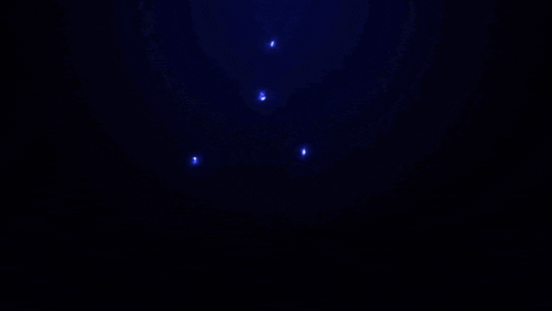 a blue lightning symbol with a crown on top of it