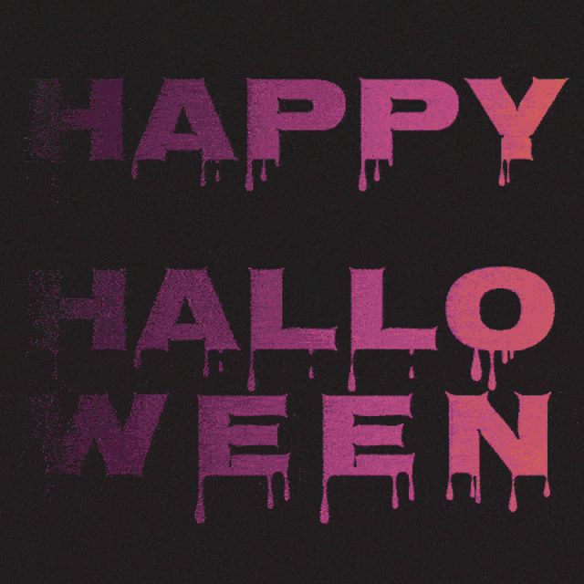 a black background with the words happy halloween
