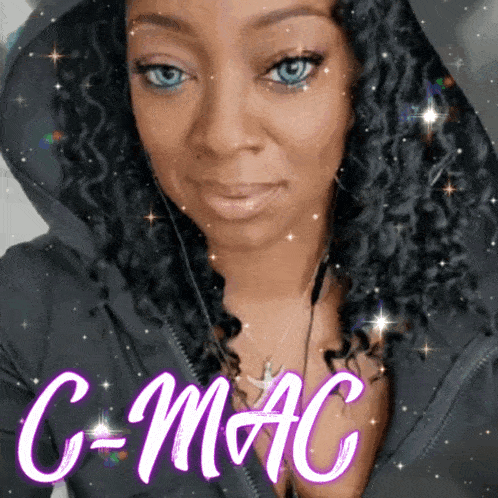 a picture of a woman with the name c-mac