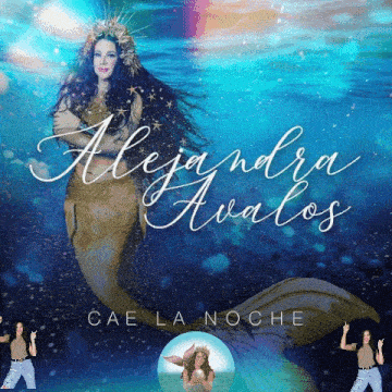 a mermaid with the name alejandra avalos on the cover