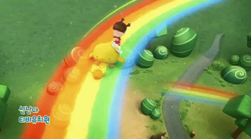 Rainbow Slide GIF - Rainbow Slide Kkoya GIFs