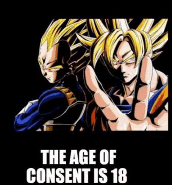 goku and vegeta from dragon ball z are standing next to each other and giving a thumbs up .