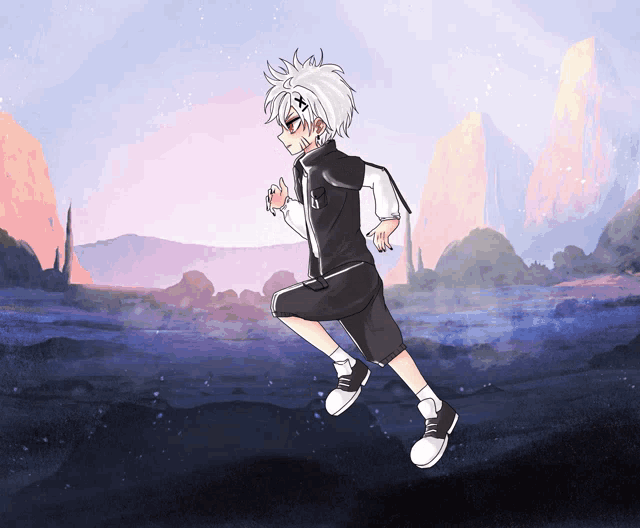 a drawing of a person running with the letter a on their chest