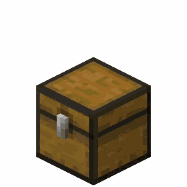 a minecraft chest with the words " chesty bestie " on it