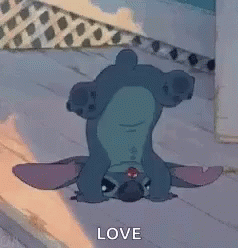 Stitch Love You This Much GIF - Stitch Love You This Much Upside Down GIFs