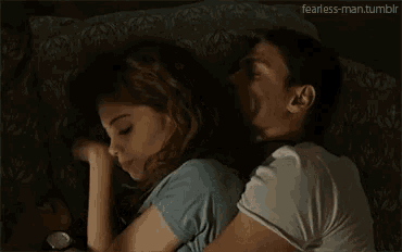 a picture of a man and woman sleeping with the words fearless-man.tumblr visible
