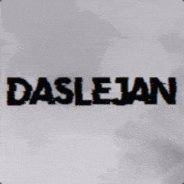 a white background with the word daslejan written in black