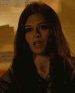 a close up of a woman 's face with the words handscreen visible in the corner