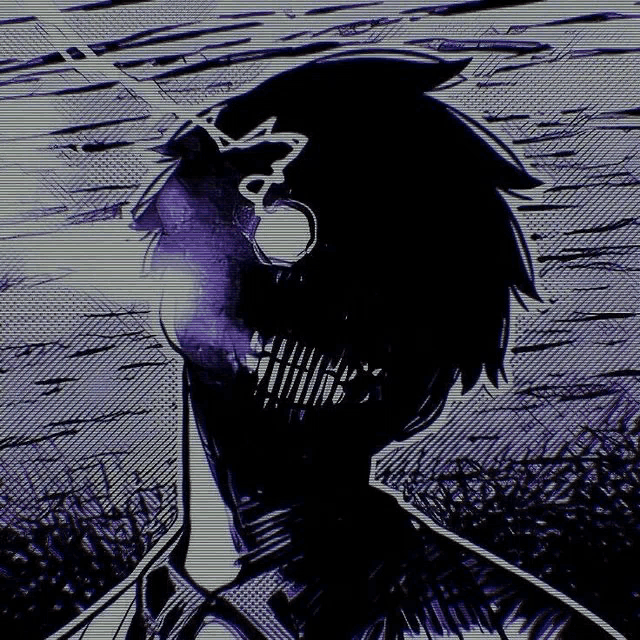a black and white drawing of a person with headphones on