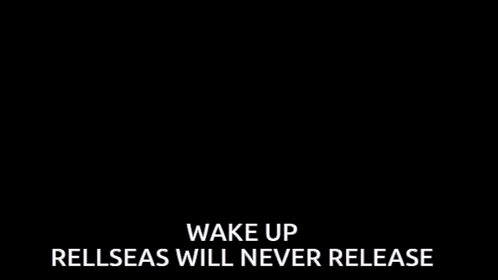 a drawing of a man with the words wake up rellseas will never release below him