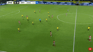 a screen capture of a soccer game with gyazo.com in the upper right corner