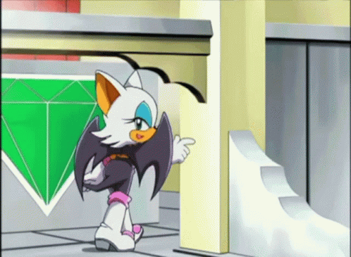 Sonic X Rouge The Bat GIF - Sonic X Rouge The Bat Kiss And Run GIFs