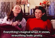 Gilmore Girls Snow GIF - Gilmore Girls Snow Wverything Magical When It Snow GIFs
