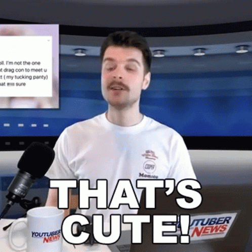 Thats Cute Benedict Townsend GIF - Thats Cute Benedict Townsend Youtuber News GIFs