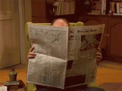 It'S Father'S Day GIF - Gifforfathers Fathers Day Newspaper GIFs