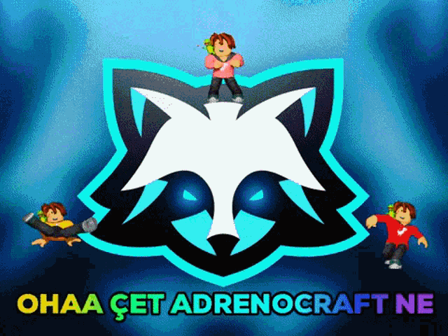 a logo for a video game called ohaa get adrenocraft