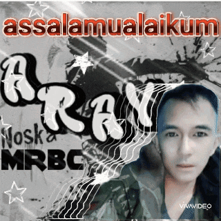 a poster with a picture of a man and the words assalamualaikum on it