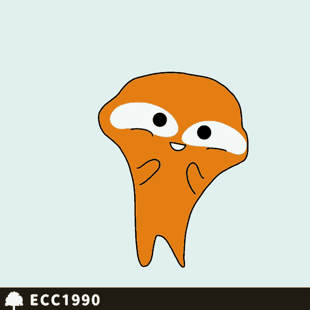 a drawing of a cartoon character with the year 1990