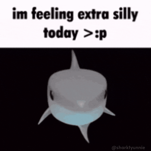 a shark wearing a mask is sitting in front of a person 's head .