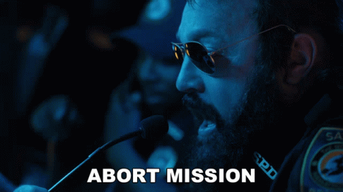 Abort Mission Officer Steve Downing GIF - Abort Mission Officer Steve Downing Kevin James GIFs