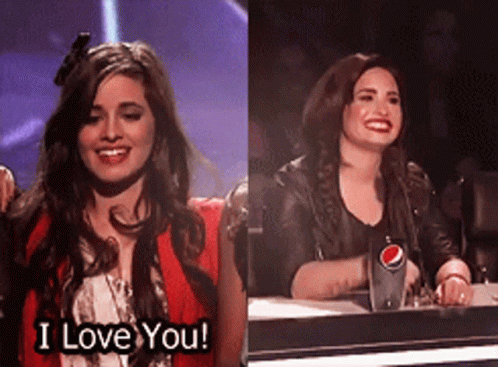 Demi Lovato I Love You GIF - Demi Lovato I Love You Camila Cabello GIFs
