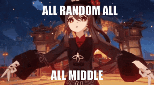 a girl in a video game is standing in front of a building with her arms outstretched and a meme .