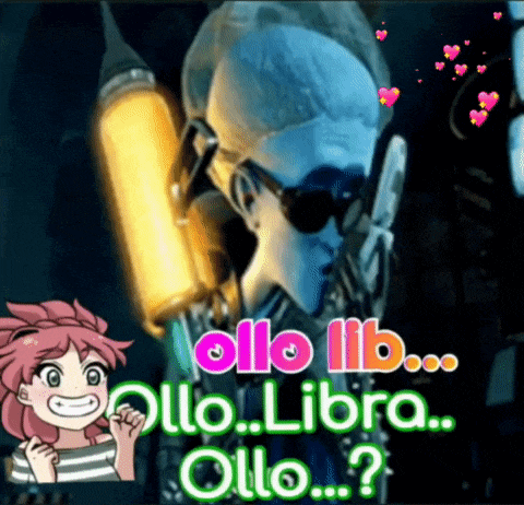 a picture of a cartoon character with the words ollo lib ollo libra ollo ? on it