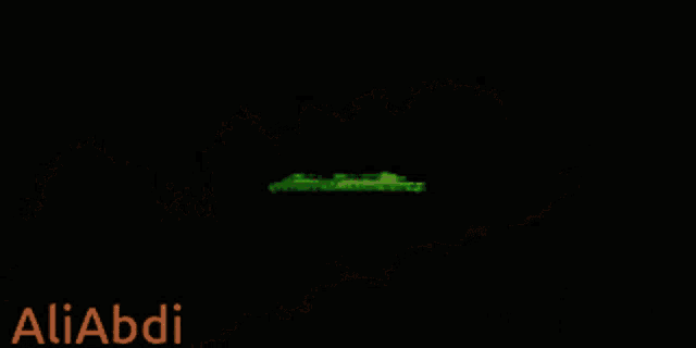 a green background with the name aliabdi on the bottom