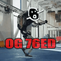 a picture of a robot with the words og 76ed on the bottom